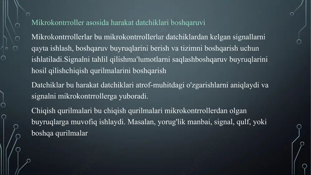harakat datchiklarining asosiy turlari va ularning xususiyatlari - Page 5