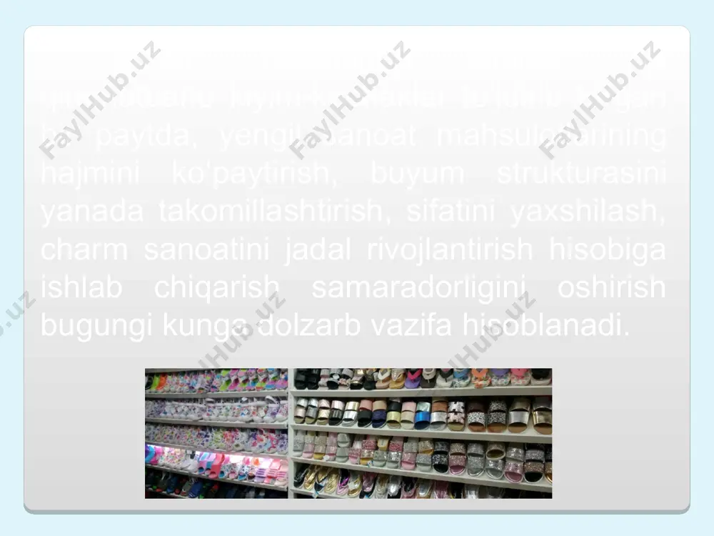 inchi bosqichning asosiy ishlari: loyihalashtirilayotgan buyum variantiga kompozitsion va konstruktiv ishlov berish, model nusxasini tayyorlash, uni dinamikada yoki mikroklimatik kamerada sinash; buyumning sifat ko‘rsatkichlarini aniqlashdan iboratdir. texnik loyiha. to‘rtinchi bosqichda texnik hisoblashlar, buyum detallari baza asosi konstruksiyasini aniqlash, model nusxasini tayyorlash va uni oxirgi sinovlardan o‘tkazish, aniq sifat ko‘rsatkichlarini tanlash kabi ishlar olib boriladi. konstruktorlik - ishchi hujjatlar. oxirgi bosqichda loyihalashtirayotgan buyum uchun texnik tavsif va andazalar komplekti tayyorlanadi