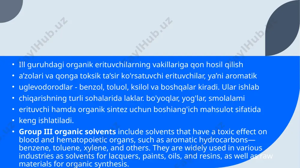 toxicity of organic solvents - Page 5