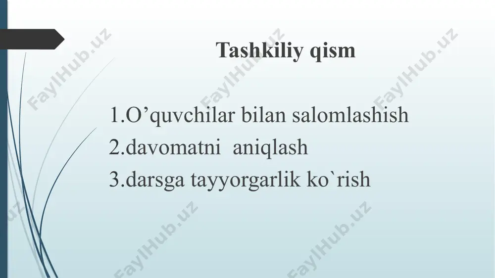 ifatida qo‘lga taqiladigan bilaguzuk tayyorlanmoqda. 1. o'zaksiz solenoid ichidagi magnit maydon induksiyasi 10 mt. agar solenoid ichiga magnit singdiruvchanligi 800 bo'lgan ferromagnit o'zak kiritilsa, solenoid ichidagi magnit maydon induksiyasi qanday bo'ladi (т)? 2. g'altakdan 2 a tok o'tganda, unda 20 wb magnit oqim vujudga keladi. g'altakning magnit maydon energiyasini toping (j). 3. solenoidda tok kuchi 10 a bo'lganda, magnit maydon energiyasi 2,5 j bo'lsa, hosil bo'lgan magnit maydon oqimi necha veber? uyga vazifa 1. darslikda berilgan mavzuni o’qib kelish. 2. savollarga javob yozib kelish. 3. mavzuga doir savollar tuzib kelish. image1.png image2.png image3.png image4.png /docprops/thumbnail.jpeg