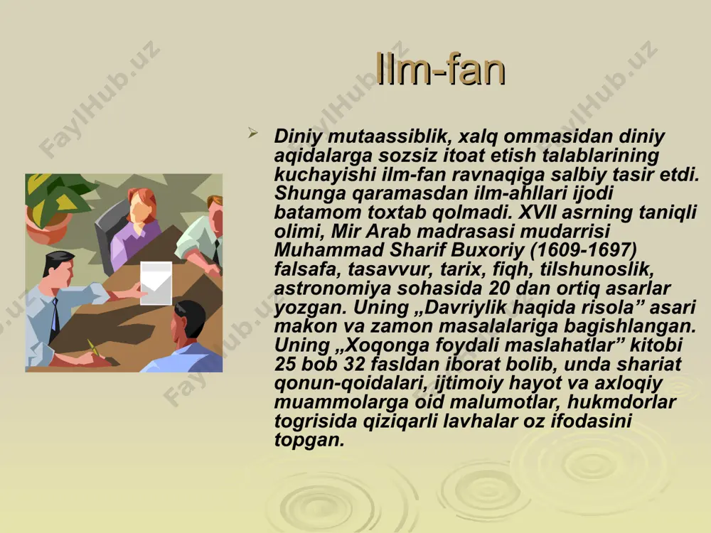 ashtarxoniylar davrida ilm-fan taraqqiyoti - Page 5
