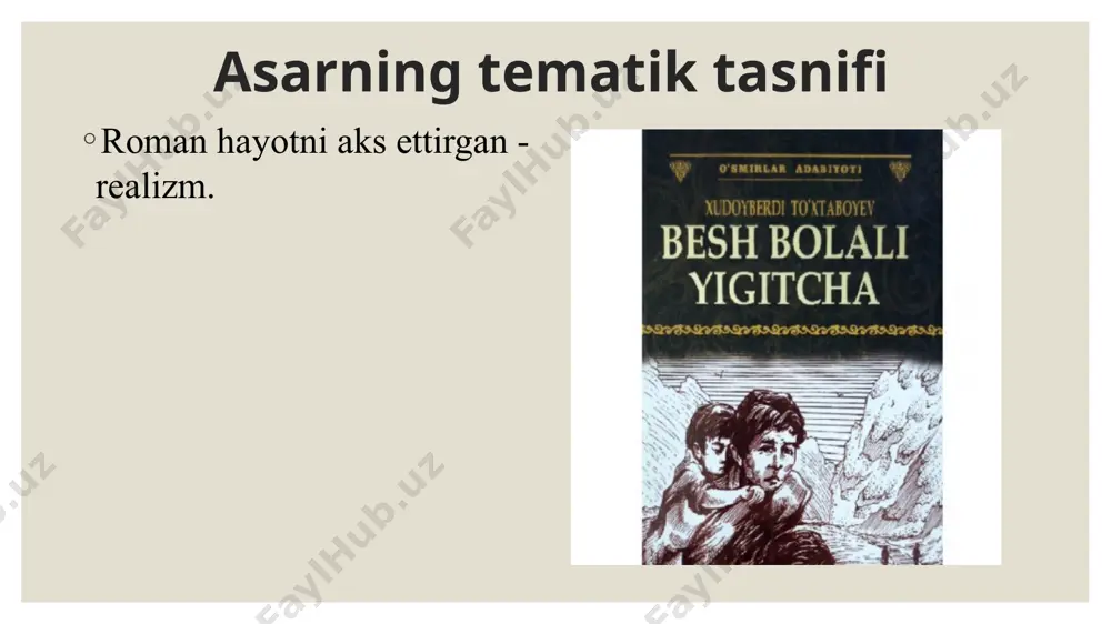 xudoyberdi to‘xtaboyevning “beshbolaliyigitcha” asaritahlili - Page 4