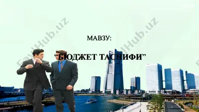 byudjet tasnifi — PPT