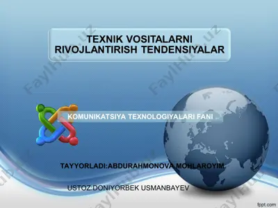 tayyorladi:abdurahmonova mohlaroyim — PPT