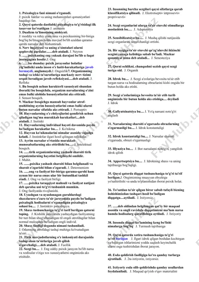 psixologiya fanidan maqolalar — DOCX