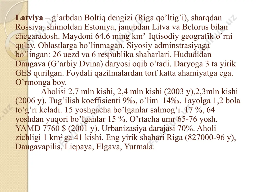 boltiq bo’yi davlatlarining iqtisodiy geografik tahlili - Page 5