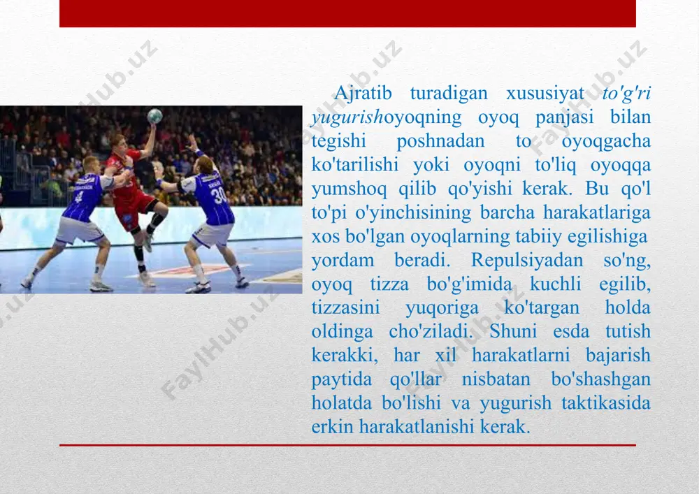 gandbol o'yinida harakatlanish texnikasini o'rgatish - Page 4
