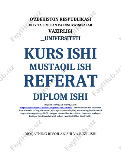 diqqatning psixologik asoslari — DOC