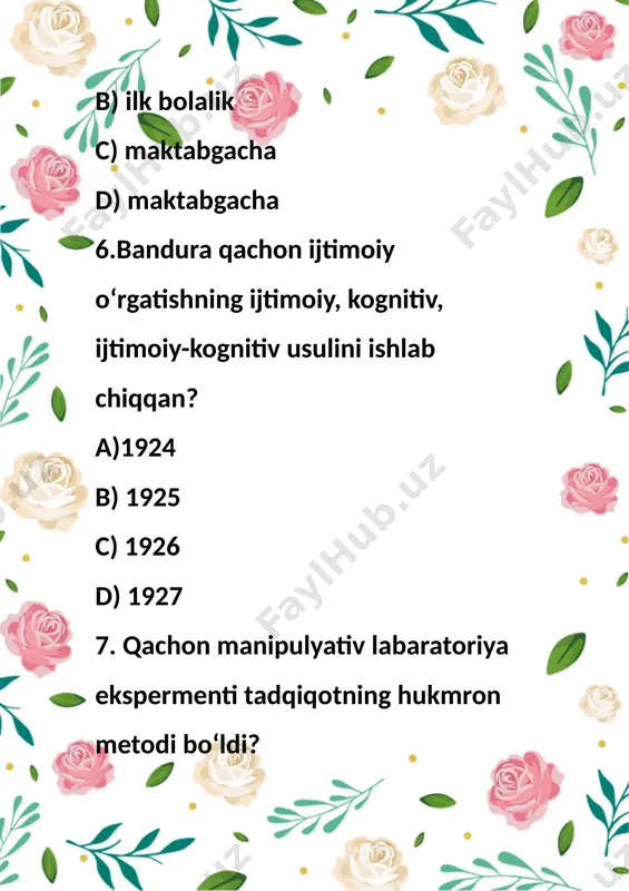 oiylashuv yaʼni sotsializatsiya --inson tomonidan ijtimoiy tajribani egallash va hayot faoliyat jarayonida uni faol tarzda oʻzlashtirish jarayoni . sodda qilib aytganda, ijtimoiylashuv -- har bir shaxsning jamiyatga qoʻshilishi, uning normalari talablari kutishlari va taʼsirini qabul qilgan holda har bir harakati va muamalasida uni koʻrsatish va kerak boʻlsa shu ijtimoy tajribasi bilan oʻz navbatida oʻzgalarga taʼsirini oʻtkaza olish jarayoni . bir xil ijtimoiy muhit bir xil taʼsirlar odam tomonidan turlicha harakatlarini keltirib chiqaradi. masalan, 10-15 ta oʻquvchidan iborat akademik litseyni olaylik, ularning bilimi, ilmli idrok qilishlari ,ulardan ota -onalarining kutishlari , oʻqituvchilarning berayotgan darslari va unda yetkazilayotgan maʼlumotlar, manbalar va boshqa qator omillar bir xilday . lekin baribir ana shu taʼsirlarni oʻzicha oʻziga xos tarzda qabul qiladi va ularning ishdagi yutuqlari oʻquv koʻrsatgichlari va iqtidorida aks etadi . ijtimoiylashuv jarayonining roʻy beradigan shart-sharoitlarini ijtimoiy institutlar deb ataymiz. bu institutlar orasida bizni sharoitimizda oila va mahallaning roli oʻziga xosdir. insondagi dastlabki ijtimoiy …