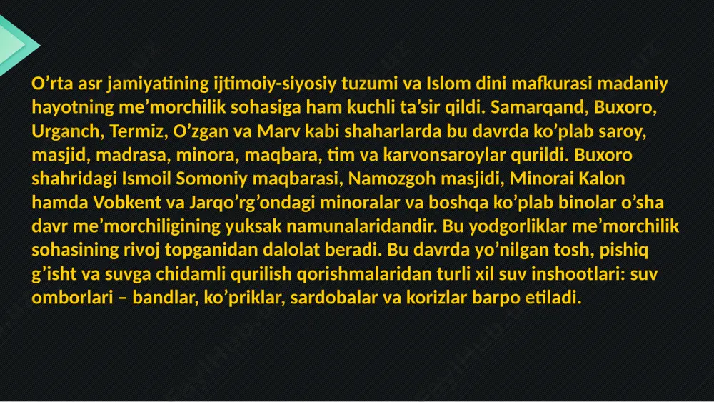 zirgi kunda minoraoʻzbekiston moddiy va madaniy meʼrosining koʻchmas mulk obyektlari milliy roʻyxatiga kiritilgan.minorayi kalonda jami koʻtarilish uchun zinalar soni 105 ta boʻlgan. balandligi 50 m., devorlarini qalinligi 0,8-0,9 m, poydevor chuqurligi 10 m gacha ketgan. minora ichidagi 105 pog'onadan iborat bo'lgan aylanma zina – rotonda orqali uning tepasiga chiqiladi. minraning tepasida ichidagi zinapoyani yoritish uchun 16 ravoqli darchalar o'rnatilgan, ular orqali atrofni kuzatish mumkin. ushbu noyob inshootdagi shakllarning o'zaro monandligi, mutanosibligi, geometrik qoidalarga to'la rioya qilingan holda chiroyli va har tomonlama puxta ishlangan ushbu minora buxoro me‘morchilik maktabining noyob asarlaridandir. qadimiy buxoro — samarqand yoʻlining choʻli malikdagi yirik chegara va savdo bekatida qurilgan, hozirgi karmana shaharchasi va navoiy shahri yaqinida, karmana tumanida. bizgacha uning faqat peshtoq qismi (diametri — 12,6 m.) saqlangan. janubiy minorasi 1950-yilgacha mavjud boʻlgan. raboti malik tarixda karvonsaroy vazifasidan tashqari, istehkom, qoʻrgʻon va savdo-sotiq markazi sifatida ham muhim oʻrin tutgan. karmana va tavois shaharlari oʻrtasidagi savdo yoʻlida …