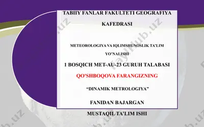 yer geografiyasi — PPTX