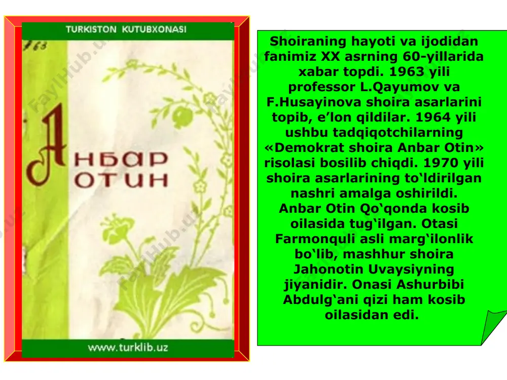 anbar otin hayoti va ijodi haqida - Page 3
