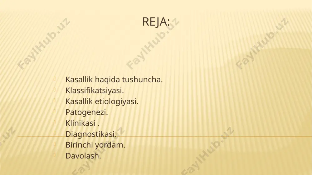 tsiyanib to’xtaydi. agar shu davrlarda homilador ayol yuqumli kasalliklarni, virusli kasalliklarni boshidan o’tkazgan bo’lasa, ichaklarning shakillanishda nuqsonlar paydo bo’lib, bola tug’ma anomaliya bilan tug’iladi. bunda ichaklarning turli atreziyalari, stenozlari uchrashi mumkin. ba’zan ingichka va yo’g’on ichak uchun yagona ichak tutqichi yuzaga kelishi mumkin. nerv gangliylarining nuqsonlari tufayli girshprung kasalligi rivojlanadi. yukori ichak tutilishi yukori ichak tutilishiga asosan 12 barmokli ichakning tutilishi kiradi. bu ichak tutilishining sabablariga 12 barmokli ichak rivojlanishining nuksoni ( atreziya, membrana), 12 barmokli ichak atrofidagi organ va tomirlar rivojlanish nuksonlari ( xalkasimon oshkozon osti bezi, preduodenal darvoza venasi, abberant tomirlar duodenumning bosilishi) kiradi. yangi tug’ilgan chaqaloqlarda yuqori ichak tutilishi. bunda 12 barmoqli ichakning stenozi, atreziyasi, ichaklarning aylanib qolishi ( ledda sindromi), o’rta ichakning burilishidagi nuqsonlar, pankreasning uzuksimon bo’lishi, ichaklar qorin pardani siqishi natijasida churralar kuzatiladi. yuqori ichak tutilishi belgilari bola hayotining dastlabki soatlarida yoki kunlarida belgilari bilan namoyon bo’ladi. belgilari: qayt qilish, safro aralash. bola tezvazn yo’qotadi, …