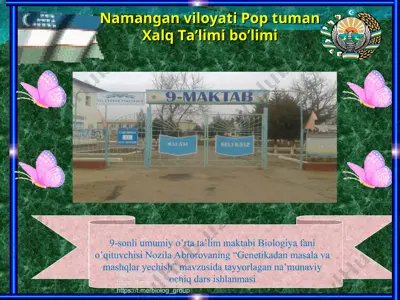 "genetikadan masala va mashqlar yechish" — PPT