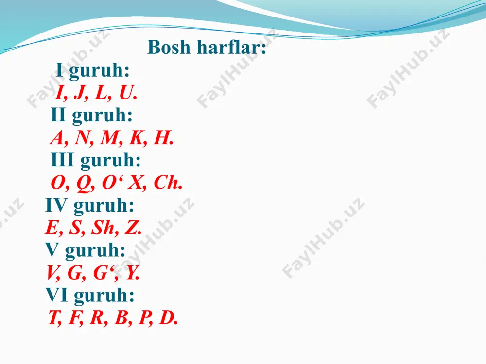 bosh harflar va ularning yozilishi - Page 3