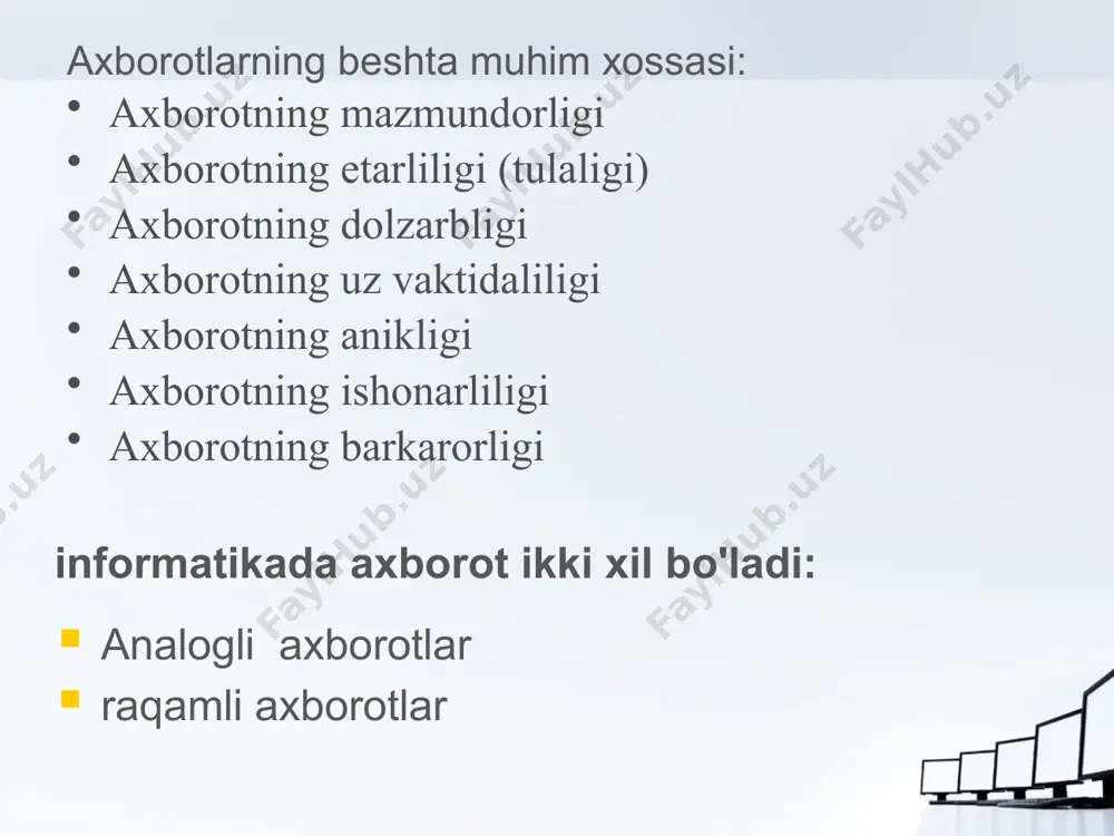 informatika va axborot texnologiyalari fanini o’qitishning o’quv-metodik taminoti - Page 5
