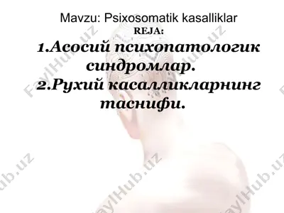 psixosomatik kasalliklar — PPT