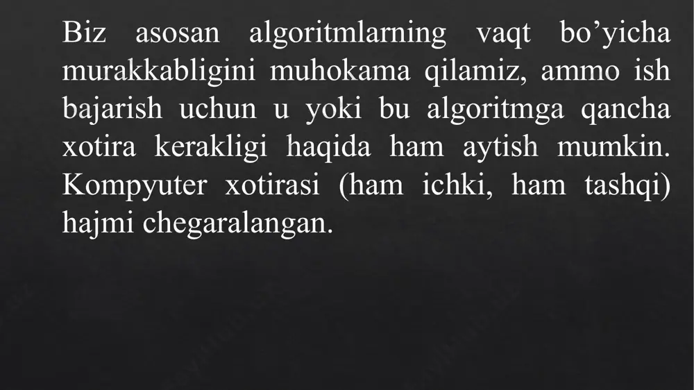 algoritmlar murakkabligining yuqori bahosi (big o) - Page 4