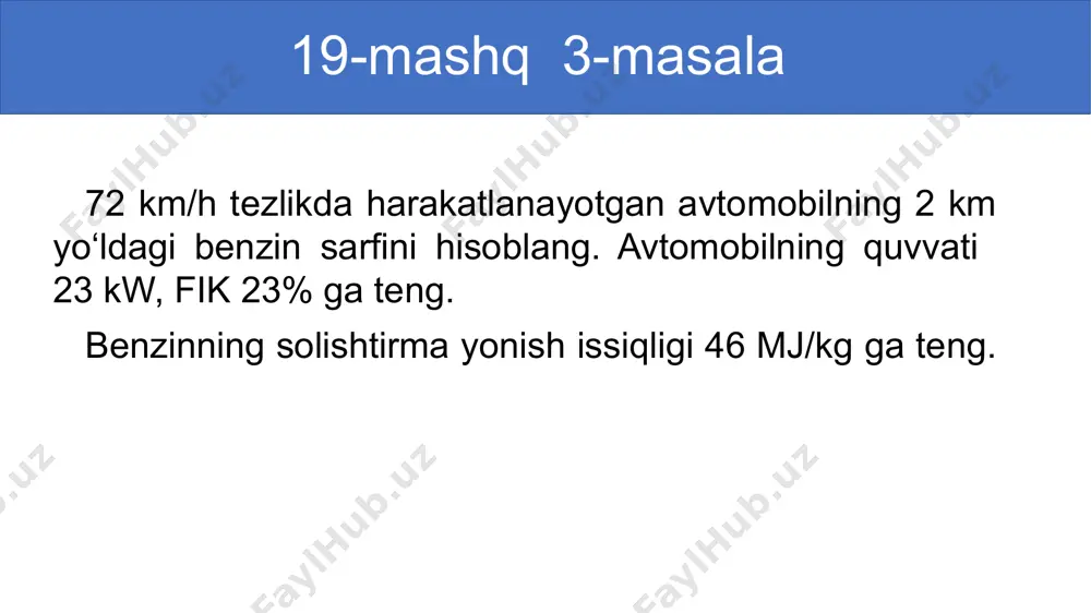 avtomobil benzin sarfini hisoblash - Page 2