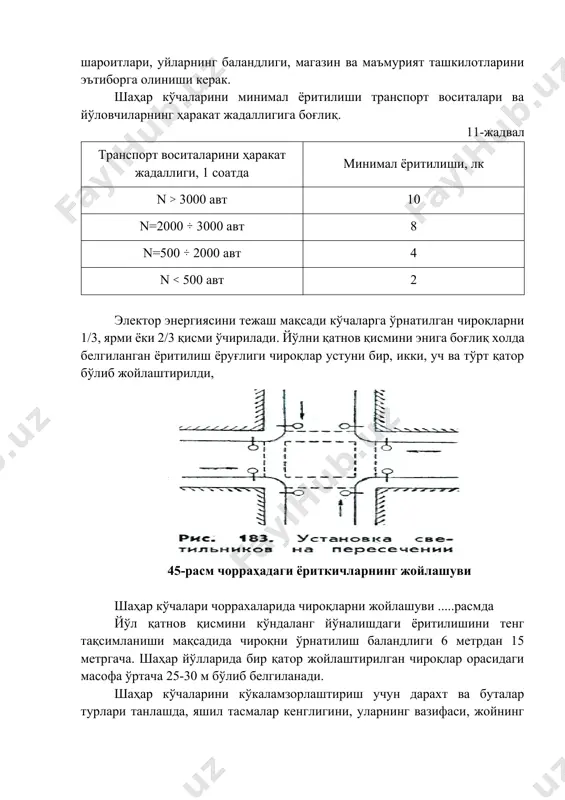 шаҳар кўчалари ва йўлларини ёритиш ва кўкаламзорлаштириш - Page 3