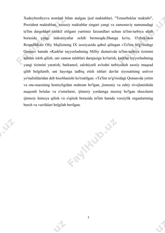 uvchilar bilan tarbiyaviy tadbirlar o'tkazishda o'qituvchining muomala odobi ham juda katta ahamiyatga egadir. o'qituvchining o'quvchilar bilan bevosita yoki bilvosita muomalasi o'tkazilishi lozim bo'lgan tarbiyaviy tadbirlarga tayyorgarlik jarayonida sodir bo'ladi. mazkur jarayonni o'quvchilarning muomalasiga ta'sir ko'rsatishning o'ziga xos vositasi deb qarash mumkin. muomala - bu ma'lumotlar, axborotlar jarayonidir. ushbu jarayon ikki yo'nalishda, ya'ni boshqarish subyektidan (o'qituvchidan) boshqarish obyektiga (o'quvchiga) borishi yoki aksincha - obyektdan subyektga borishi mumkin. o'qituvchi bevosita shaxslararo muomaladan o'z tarbiyalanuvchilari, umuman jamoa haqida, undagi ichki jarayonlar haqida goyat hilma-xil ma'lumotlarga ega bo'ladi va hokazo. o'z navbatida o'qituvchi muomala jarayonida o'z o'quvchilariga ham ustoz va shogird odobi an'analari mavzusiga qaratilgan ma'lumotlarni ma'lum qiladi. bunda o'qituvchi o'tkazilishi kerak bo'lgan tarbiyaviy tadbirlar mazmuni, shakli, vositalari haqida o'z tarbiyalanuvchilariga ma'lumot berish bilan birga, ularning ishlash jarayonlari haqida ham tushuncha beradi. har qanday ijodkorlik, buning ustiga pedagogik ijodkorlik quruq joyda, faqat hissiy kechinmalar asosida boshlanishi mumkin emas. tarbiya san'atida o'zining pedagogik mahorati, o'zining …