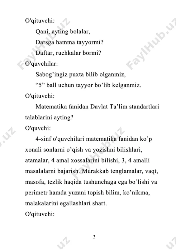 0 bilan tugaydigan sonlarni ko’paytirish. - Page 3