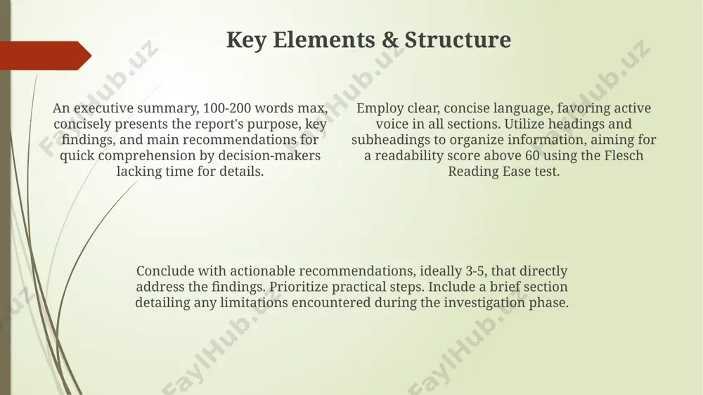 how to write a short report in english - Page 4