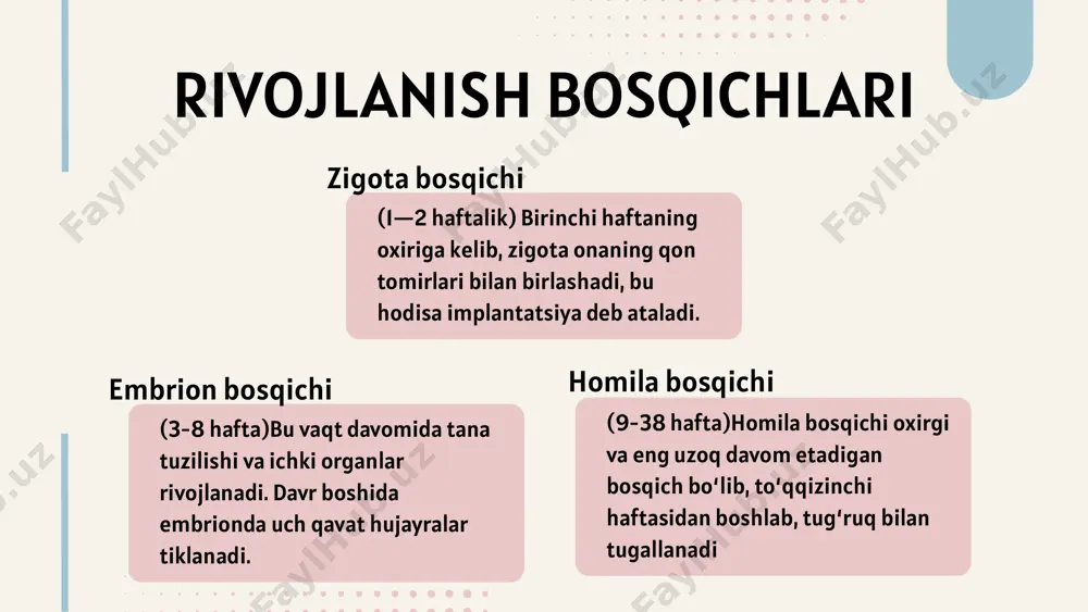 ontogenezning ilk bosqichlari - Page 5