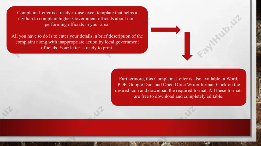 complaint letter excel shabloni - Page 5