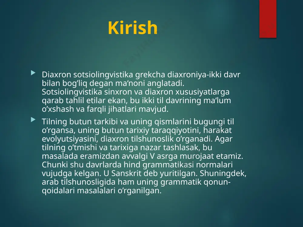 lubiy ahamiyatga ega. zamonaviy til materiallarini sinxron o'rganishda sotsiolingvistik tahlil ob'ektlari va birliklarini aniqroq aniqlash, tadqiqot protsedurasini, tavsiflash modellarini ishlab chiqish, ilgari surilgan tushunchalar va nazariyalarning tushuntirish kuchini sinab ko'rish, kontseptual va terminologik apparatlarni yaratish va h. k., bu keyinchalik bizdan uzoqroq bo'lgan boshqa xronologik bo'limlarni sotsiolingvistik tavsiflash uchun ishlatilishi mumkin, shuningdek va tegishli diaxronik tadqiqotlar uchun. sotsiolingvistika mavzusi bo'yicha yakdil fikr mavjud bo'lmaganligi sababli, sinxron sotsiolingvistika mazmuni haqida ham fikrlar turlicha. u nimani o'rganmoqda? uning vakolat doirasi qanday? l. b. nikolskiyning fikricha, sinxron sotsiolingvistika uchun"birinchi navbatda, ijtimoiy omillar bilan bevosita va bevosita bog'liq bo'lgan va tushuntiriladigan til hodisalari va jarayonlari muhim ahamiyatga ega". sinxron ijtimoiy tilshunoslikning muammolari va ob'ektlari orasida odatda quyidagilar deyiladi: jamiyatdagi til funktsiyalarini o'rganish ("xususiy" ning asosiy funktsiyalari va funktsiyalari, ya'ni "ijtimoiy", "ijtimoiy"), tilning mavjudligi shakllarini ajratib ko'rsatish, aloqa sohalarini ajratish va ularda ishlatiladigan til shakllarining xususiyatlari, tilning funktsional tabaqalanishi (tillar) va ularning mavjudligining alohida shakllarini …