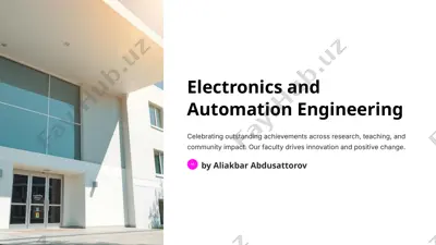 electronics and automation engineering — PPTX