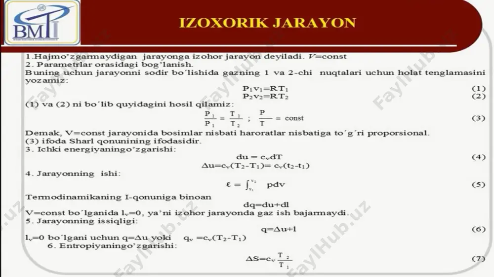 termodinamik jarayonlar tahlili - Page 5
