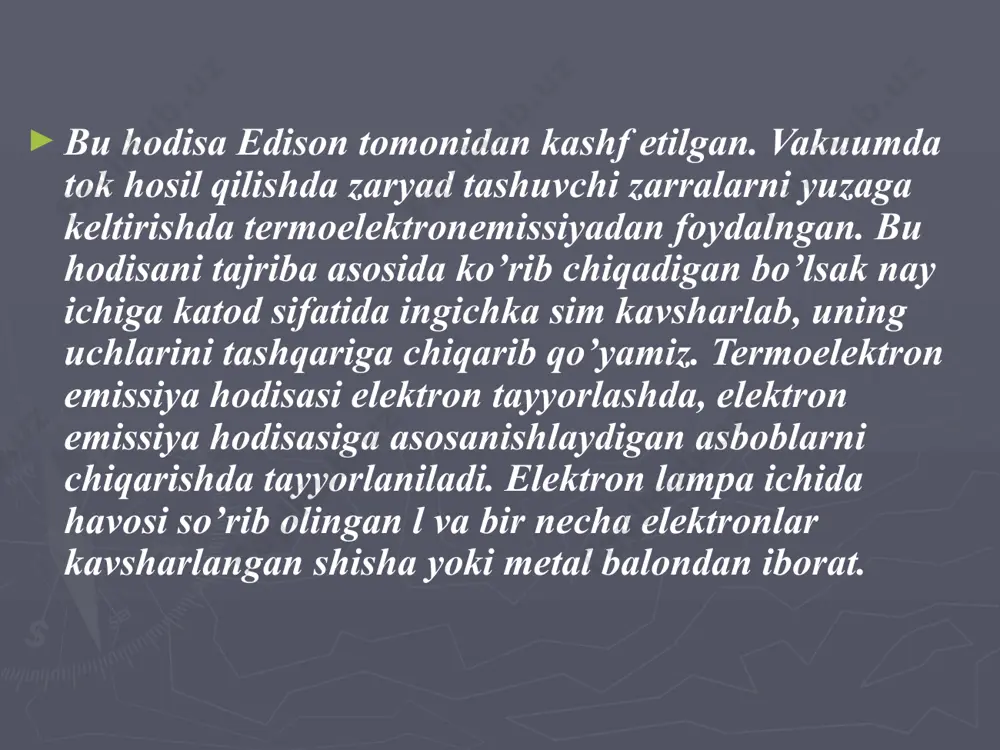 vakuumda elektr toki va termoelektron emissiya hodisasi - Page 5