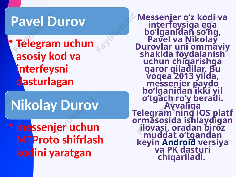 tarmoqda axborotlar almashish. telegram dasturi va uning imkoniyatlari - Page 5