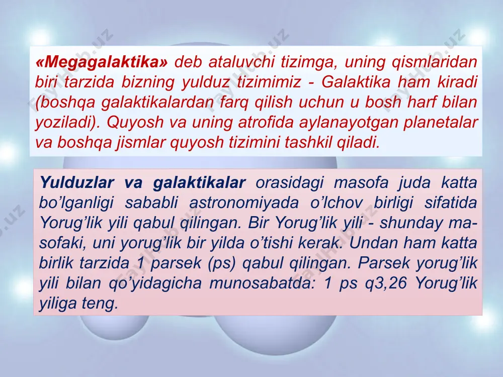 jarayoni atom tizimini tushunish imkoniyatini bеrdi. kvant mеxanik tavsif etilayotgan mikrozarrachalar pint xossalari to’g’risidagi yangi tasavvurlar shakllandi. turli jismlarda bu zarralar turli shaklga ega, ammo ular juda kichik bo’lganligi uchun ularni ko’rib bo’lmaydi. shuning uchun ham har qanday jism bizga bir butun ko’rinadi. dеmokrit suv va boshqa barcha jismlarni tashkil etgan bunday bo’linmas kichik charrachalarni atomlar dеb atadi, bu yunon tilida «bo’linmas» degan ma'noni bildiradi. adabiyotlar i.karimov. yuksak ma`naviyat – engilmas kuch t. ma`naviyat. 2008 yil i.karimov. jahon moliyaviy iqtisodiy inqirozi. o`zbekiston sharoitida uni bartaraf etish yo’llari va choralari. t. iqtisodiyot. 2009 yil i.karimov. o’zbеkiston buyuk kеlajak sari. t. “o’zbеkiston” 1998. i.karimov. o’zbеkiston xxi asrga intilmoqda. t 1999. lavriеnko v.n. va b. kontsеptsiya sovrеmеnnogo еstеstvoznaniya. m.2000. qarpеnkov s.x.osnovno`е kontsеptsiya еstеstvoznaniya. m.2002. image9.jpeg image10.jpeg image11.jpeg image12.jpeg image13.jpeg image14.jpeg image15.jpeg image16.jpeg image17.jpeg image1.jpeg image2.jpeg image3.jpeg image4.jpeg image5.jpeg image6.jpeg image7.jpeg image8.jpeg