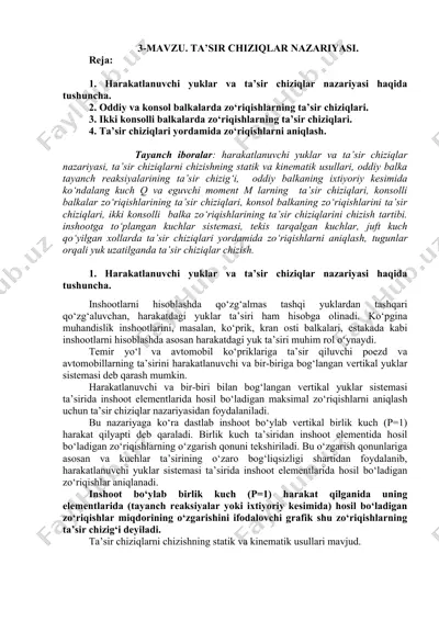 ta’sir chiziqlar nazariyasi — DOCX