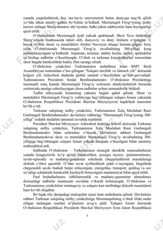 u loyiha doirasida jahon standartlariga mos aeroport tashkil etiladi. soatiga 1 ming 200 nafar yo‘lovchiga xizmat ko‘rsatish imkoniyati yaratiladi. yo‘lovchi va havo kemalariga servis sifatini oshirish orqali yangi xalqaro aviakompaniyalar jalb qilinadi.taqdimotda loyihaning texnik-iqtisodiy jihatlari to‘g‘risida axborot berildi. davlatimiz rahbari yangi aeroportda o‘tkazuvchanlik qobiliyatini 2 barobar oshirib, soatiga 8 ta samolyot kelish-ketishiga imkoniyat yaratish zarurligini ta’kidladi. terminalning qulayliklari, ichki va tashqi qiyofasi bo‘yicha tavsiyalar berildi. standartlashtirish sohasidagi ishlar haqida axborot berildi prezident shavkat mirziyoyev 10-oktyabr kuni texnik jihatdan tartibga solish sohasidagi ishlar va rejalar bilan tanishdi. mamlakatimizda ishlab chiqarish va eksport salohiyatini oshirish bo‘yicha katta marralar belgilangan. bunda texnik jihatdan tartibga solish, standartlashtirish va metrologiya masalalari muhim ahamiyatga ega. shu bois o‘zbekiston respublikasi prezidentining joriy yil 27-fevraldagi farmoniga asosan, sohadagi davlat boshqaruvi takomillashtirildi hamda yangi vazifalar qo‘yildi. so‘nggi yillarda 12 mingta standart tasdiqlangan edi. yil boshidan buyon yana 1 ming 40 ta xalqaro standart qabul qilindi. mahsulot xavfsizligi va sifatini …