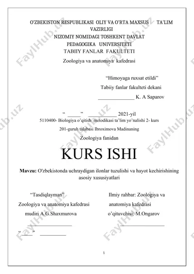 biologiya o’qitish metodikasi — DOCX