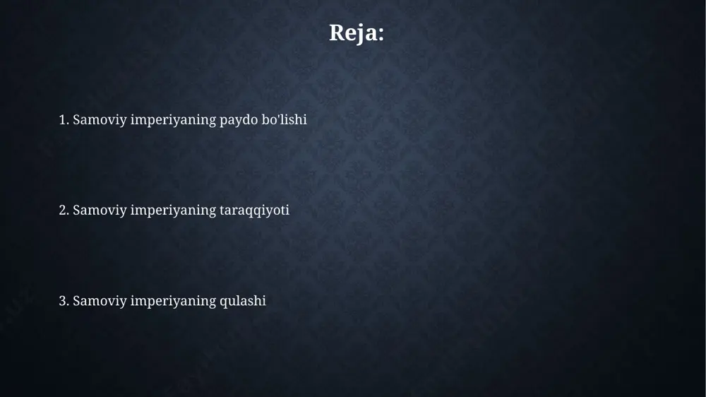 imperiyasining markaziy osiyodagi ta'sirini sezilarli darajada zaiflashtirdi, bu esa imperiyaning qulashiga sabab bo'lgan omillardan biri hisoblanadi. samoviy imperiyaning kelib chiqishi самовий империянинг пайдо бўлиши 1368 йилда мин сулоласининг тахтга чиқиши билан боғлиқ бўлиб, бу воқеа пекин шаҳрини ўз маркази қилиб олган 276 йиллик ҳукмронлигининг бошланишини англатган. самовий империянинг ўзига хос номи, яъни "тянся" атамасининг пайдо бўлиши қадимги хитой тарих ва фалсафасига бориб тақалади ва 5000 йилга яқин тарихий ривожланишдан келиб чиққан маданий-сиёсий тушунчаларни ўзида мужассамлаштиради. xitoyning qo'shnilari bilan munosabatlari 19-asrda xitoyning tibet va nepal bilan munosabatlari murakkab edi, britaniya imperiyasi ta'siri ostida bo'lgan nepal bilan 1856 yilda yuz bergan urush xitoyning mintaqadagi kuchini kamaytirdi. xitoyning g'arbiy mintaqalaridagi qo'shnilari, xususan, 18-asrda qo'qon xonligi bilan bo'lgan munosabatlari asosan savdo va chegaraviy to'qnashuvlardan iborat bo'lib, ikki tomonlama diplomatik aloqalar chegaralangan edi. xitoy imperiyasining dastlabki davrlari han sulolasi davrida (miloddan avvalgi 206 – milodiy 220-yillar) buyuk ipak yo'li savdosi rivojlandi, bu xitoyni g'arb dunyosi …