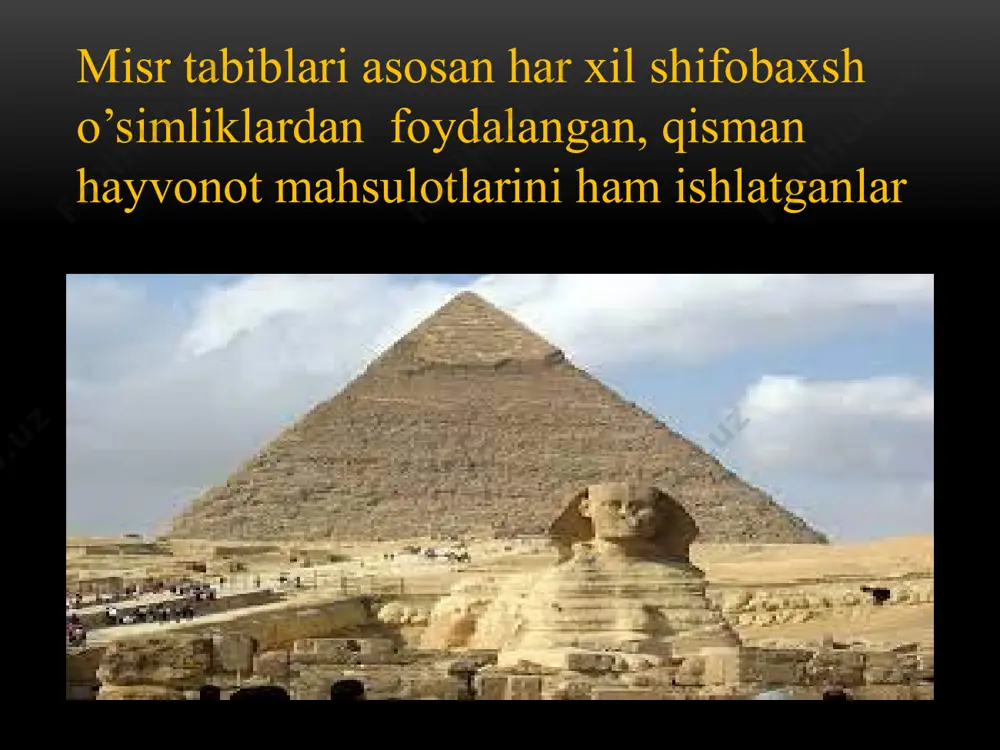 akni tekshirib uning harakatlarida uch davr – sistola, pauza va diastola davrlari bo’lishini kuzatdi. xerofil idealistik firrda edi. u davolashda faqat diniy usullarni qo’llamay dori- darmonlardan ham foydalanish kerakligini uqdirdi. xerofil murakkab reseptlar ishlatgan. xerofil etiboringiz uchun raxmat image3.png image4.png image5.png image6.png image7.png image8.png image9.png image10.png image11.png image12.png image13.png image14.png image1.png /docprops/thumbnail.jpeg