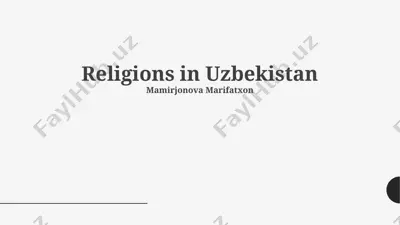 islam in uzbekistan: sunni hanafi and sufi traditions — PPTX