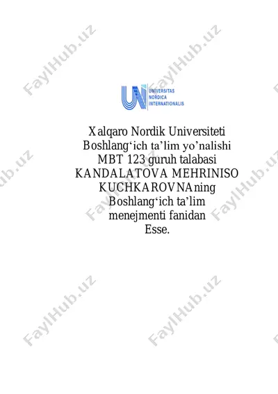 turkiya ta'lim tizimi — PDF