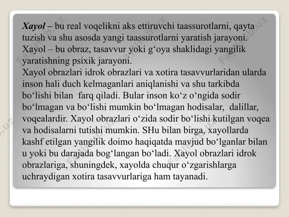 xayol xususiyatlari va fenomenlari - Page 5