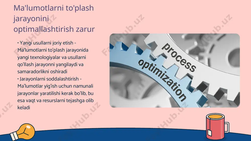 ng qiziqish va ehtiyojlariga asoslangan holda amalga oshiriladi • foydalanuvchi tajribasi - shaxsiylashtirilgan natijalar foydalanuvchi tajribasini yaxshilaydi va ularni kerakli ma'lumotlarga tezroq erishish imkonini beradi qidirish usullarini doimiy ravishda baholab turing • qidirish usullarining ahamiyati - qidirish usullarining samaradorligini doimiy ravishda baholash, foydalanuvchilar uchun yuqori sifatli natijalarni taqdim etadi • metodlarni tahlil qilish - turli qidirish metodlarining tahlil qilishi va ularning samaradorligini o'rganish natijalarga ta'sir ko'rsatadi • yangi texnologiyalar - yangi texnologiyalar va algoritmlar qidirish metodlarini yaxshilashda muhim rol o'ynaydi • natijalarning yangilanishi - natijalarni doimiy yangilab turish, foydalanuvchilar uchun birinchi darajali tajriba yaratadi kengaytirilgan qidirish imkoniyatlarini qo'llash foydali • qidirish parametrlarini sozlash - kengaytirilgan qidirish imkoniyatlari orqali foydalanuvchilar qidiruv natijalarini yanada aniqlashtirish imkoniga ega bo'lishadi • foydali filtrlar - turli filtrlar yordamida natijalarni sanasi, turi yoki boshqa mezonlar bo'yicha cheklash mumkin qidirish jarayonida ma'lumotlar analitikasi muhim ahamiyatga ega • ma'lumotlar tahlili - ma'lumotlar tahlili qidirish jarayonini samarali boshqarishga yordam …