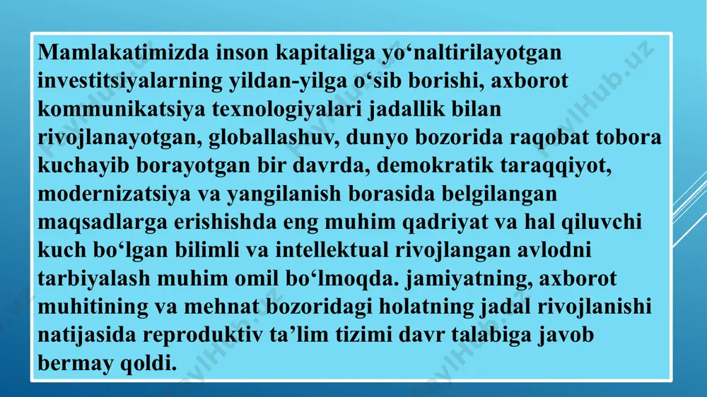 fizika va astronomiya, kimyo, matematika fanlarini qamrab oladi hamda ularning o‘zaro integratsiyasini ta’minlaydi tabiiy fanlar biologiya geografiya fizika va astronomiya kimyo matematika biologiya kimyo fizika astronomia geografiya matematika science akt vositalari yordamida tabiiy fanlar integratsiyasini amalga oshirish. misol tariqasida “o‘simliklar va atrof muhit” mavzusini ko‘rib chiqamiz. bu mavzuni o’quvchiga tushuntirishdan avval tabiatdagi jonli va jonsiz olam haqidagi yaqqol tasavvurlarini shakllantirish lozim: atrofdagi barcha narsalarning tuzilishi, tarkibi, mikroolam haqidagi tushunchalar; jonli mavjudotlarning mikroskopik tuzilishi; jonsiz predmetlarning tuzilishi; ularning farqlari; o‘simliklar olami, turlari, tarqalishi va hokazo; o‘simliklarning inson hayotidagi o‘rni; inson omilining o ‘simliklarga ta’siri yuqoridagi bilim va ko‘nikmalarni o‘quvchilarda sakllantirish uchun o’qituvchi qyidagi pedagogik mahoratlarga ega bo‘lishi kerak: tabiiy fanlarning barcha yo‘nalishlari bo‘yicha chuqur bilimga ega bo ‘lishi lozim; jonli va jonsiz olamning mikroskopik tuzilishini biologik bilimlar asosida integratsiya qilaolishi, ya’ni tayyor didaktik materiallar orqali bolalar tasavvurida jonli va jonsiz tabiat haqida tushunchani shakllantira olishi lozim; ko‘gazmali materiallarni (pdv)tayyorlash, qidirish, saqlash, …