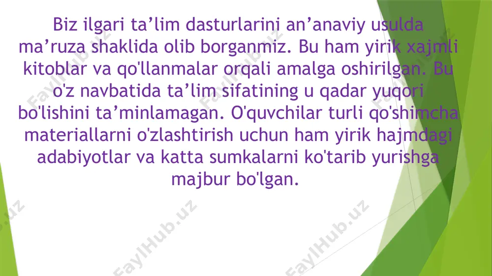 iy maqsadi - insonning real dunyoda o’z taqdirini, shu jumladan virtual tarkibiy qismini aniqlash va unga erishishdir. avvalo, ushbu kontseptsiyani tushunish va talqin qilishni chalkashtirib yuboradigan “virtual ta’lim” atamasining ikki tomonlama tushunilishini ta’kidlash kerak. virtual ta’lim deganda nafaqat masofaviy telekommunikatsiya ta’limi, balki “ta’lim sub’ektlari va ob’ektlarining o’zaro ta’siri jarayoni va natijasi, ularni yaratish bilan birga, o’ziga xosligi ushbu ob’ektlar va sub’ektlar tomonidan aniq belgilanadi”. tasavvur qilish mumkinki, birinchi tushuncha virtual muhit tomonidan olib boriladigan “virtual ta’lim” ning tor ma’nosini o’z ichiga oladi. “virtual ta’lim” ning ikkinchi tushunchasi keng ma’noda virtual maydon, o’zaro ta’sir sub’ektlarining o’zaro ta’sirini belgilovchi virtual ta’lim maydoni, tashuvchisi turli xil elektron va og’zaki, bosma aloqalar bo’lgan virtual ta’lim maydoni sifatida ta’riflanadi. agar biz ta’limni ijtimoiy o’zaro ta’sir jarayoni deb hisoblasak, u virtual jarayon bo’ladi: “agar bir yoki bir nechta o’zaro ta’sir qiluvchi ob’ektlar (talaba, o’qituvchi) faoliyatning o’zaro ta’siri sub’ektlari sifatida harakat qilsalar, u holda bu o’zaro ta’sir …