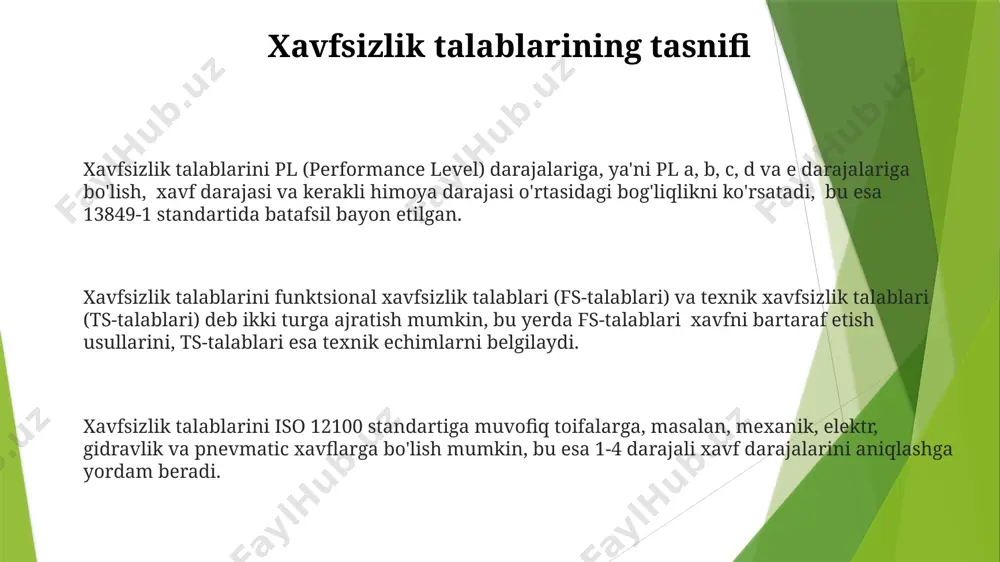 i 1000 ta korxona uchun joriy etishni taklif qilamiz. xavfsizlik jihozlari va himoya vositalari хавфсизлик жиҳозларининг самарали ишлаши учун камида йилига 2 марта техник кўрикдан ўтказилиши ва ҳужжатлаштирилиши, шунингдек, 10% бузилишларнинг олдини олиш учун профилактик таъмирлаш ишларини ўтказиш талаб этилади. ёнғин хавфсизлиги тизимидаги ёнғин ўчириш воситаларининг сони ва тури иш жойининг майдони ва технологик жараённинг хусусиятларига боғлиқ бўлиб, меъёрларга мувофиқ бўлиши керак, масалан, 500 м² учун камида 2 та ёнғин ўчиргич. механик ҳимоя воситаларининг (масалан, қўлқоплар, кўзойнак) ишлатилиши ва уларнинг техник ҳолатига доир йиллик ҳисоботлар юритиш мажбурийдир, бу ҳисоботда камида 5 та асосий кўрсаткич акс эттирилиши керак. sinov va sinov usullari стандартларга (гост, iso) асосан, 10 тадан ортиқ намуна учун синовлар ўтказилиши, натижаларнинг ишончлилигини таъминлайди. синов натижаларини таҳлил қилишда, 5% дан ортиқ хатоликка йўл қўйилмаслиги, аниқ ва такрорланмайдиган натижаларни олиш учун муҳимдир. синовларнинг камида 3 та турли методидан (масалан, механик, электр, функционал) фойдаланиш, хавфсизлик талабларига мослигини текшириш учун зарурдир. mexanizmlar …