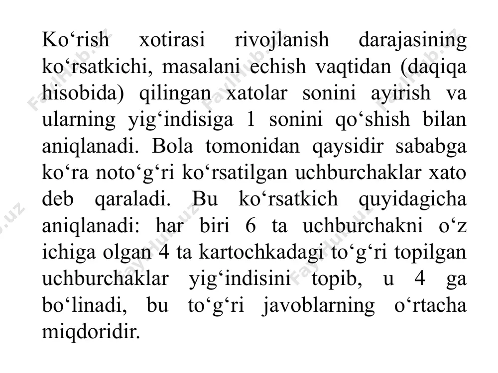 tezkor ko‘rish xotirasini baholash - Page 5