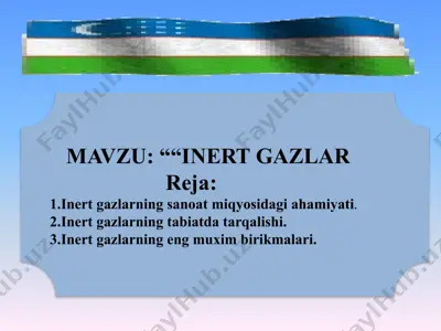 inert gazlar — PPTX