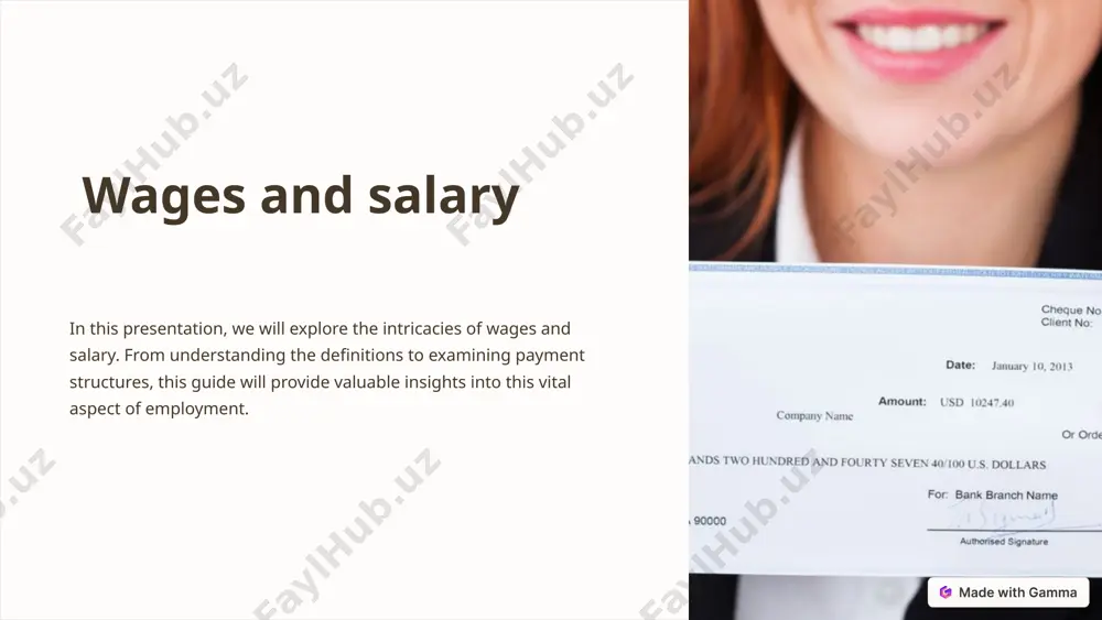 nnual or monthly amount, divided accordingly for each pay period. time clock systems automated time clock systems track actual hours worked, reducing calculation errors. 7 payment structures and schemes 1 hourly rate an hourly rate provides flexibility with compensation based on the hours worked. 2 salary + benefits combining a fixed salary with additional benefits, such as healthcare and retirement plans, offers stability and security. 3 commission commission-based payment structures reward employees based on sales or business generated. 8 importance of fair and equitable wages and salary employee satisfaction fair compensation fosters satisfaction, motivation, and loyalty among employees. attracting top talent competitive wages and salary schemes help attract and retain talented individuals in the job market. productivity and performance when employees feel fairly compensated, they are more likely to be engaged, productive, and perform at their best. organizational reputation fair wages and salary practices enhance an organization's reputation as an …
